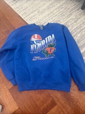 Gildan Royal Blue Florida Gators Graphic Crewneck Sweatshirt